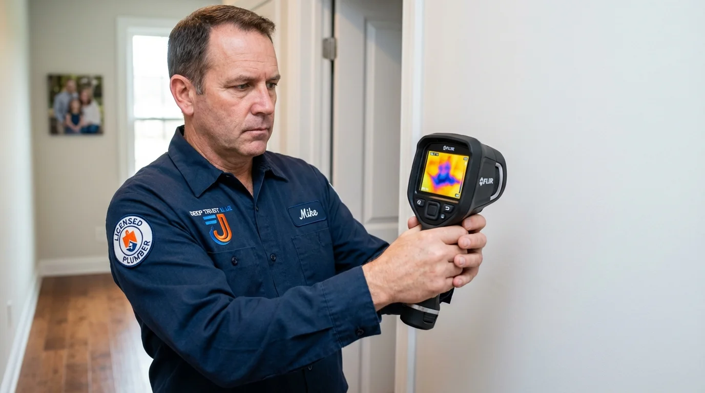 Thermal imaging leak detection by Johns Plumbing LLC in Oran